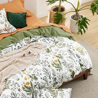 Foto 7 | Funda de Edredón Bedsure King Algodón Reversible con Estampado Floral - Venta Internacional