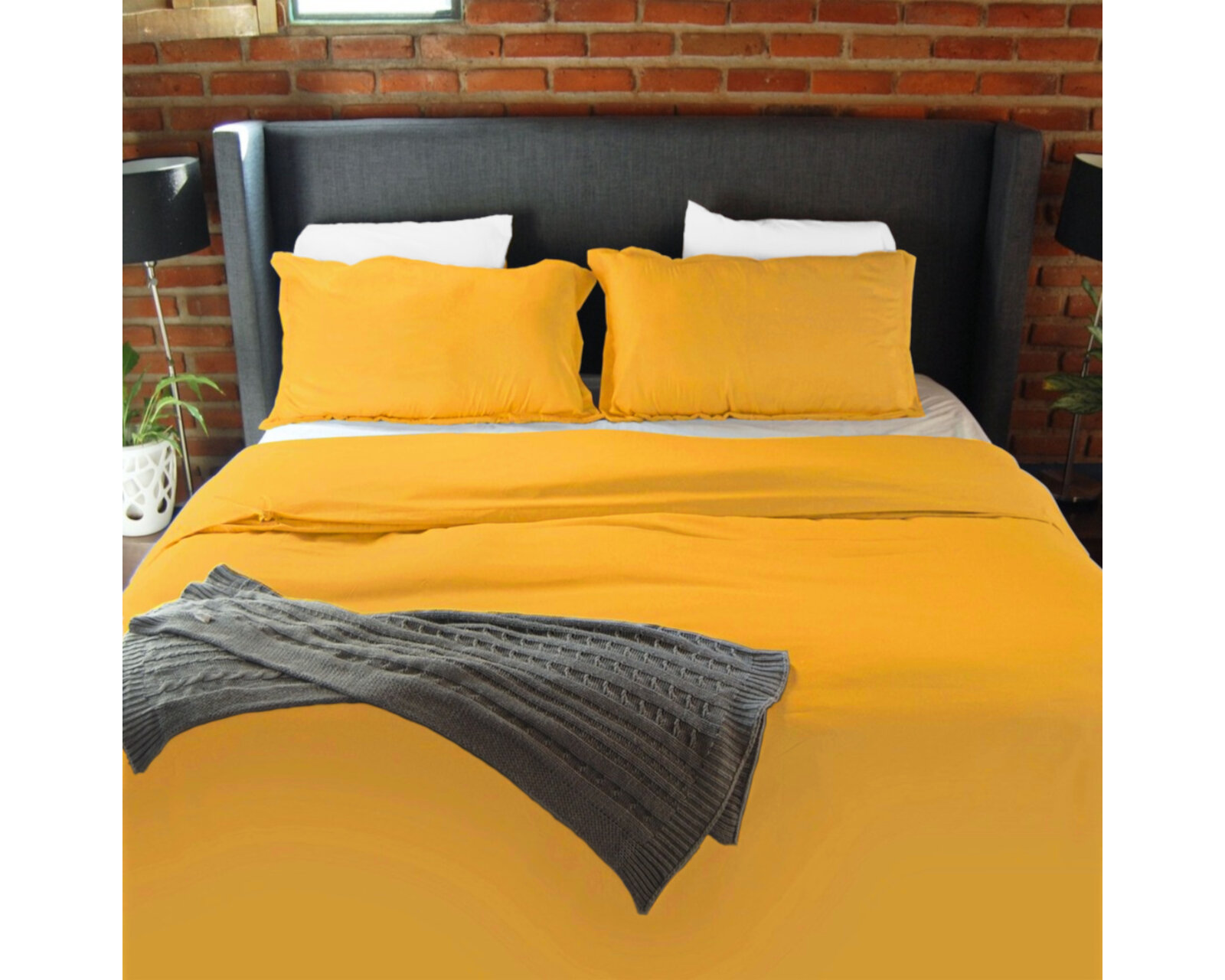 Foto 4 pulgar | Juego De Fundas De Duvet Koala - Rebeca - Amarillo Mango - Mat / Qs
