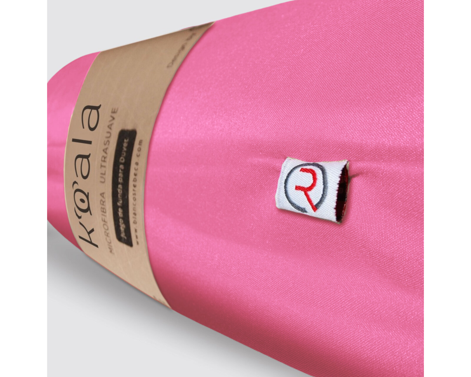 Foto 5 | Juego De Fundas De Duvet Koala - Rebeca - Rosa Coral - King Size