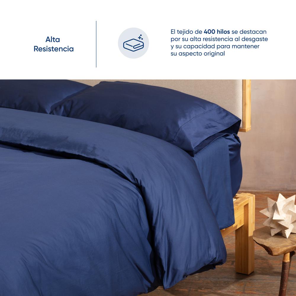 Foto 4 | Funda De Duvet De Algodón Satinado Luuna, Tratamiento Antimicrobiano, Fresco Y Durable, Matriqueen