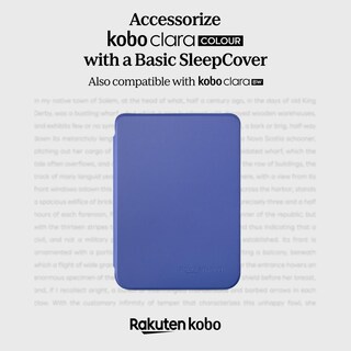 Foto 2 | Funda Kobo Clara Colour/bw Sleepcover Azul Cobalto Basic Vegan - Venta Internacional.