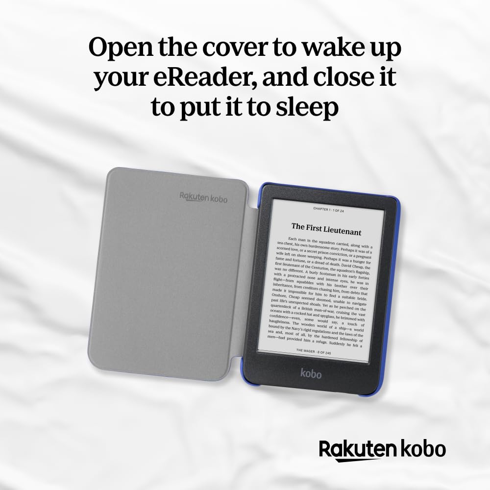 Foto 3 | Funda Kobo Clara Colour/bw Sleepcover Azul Cobalto Basic Vegan - Venta Internacional.