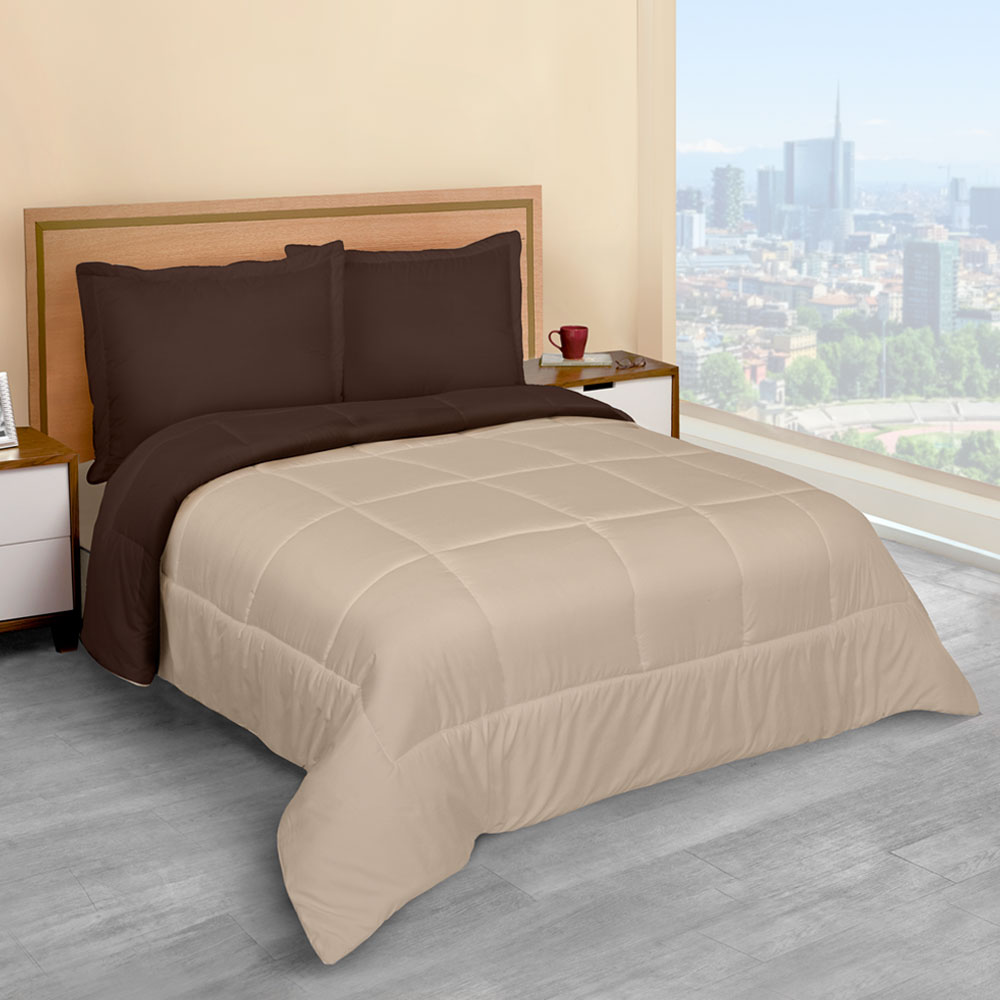 Foto 4 pulgar | Edredón Duvet Elefantito Hogar color Café Chocolate Ristretto King Size Acolchonado Dos Vistas