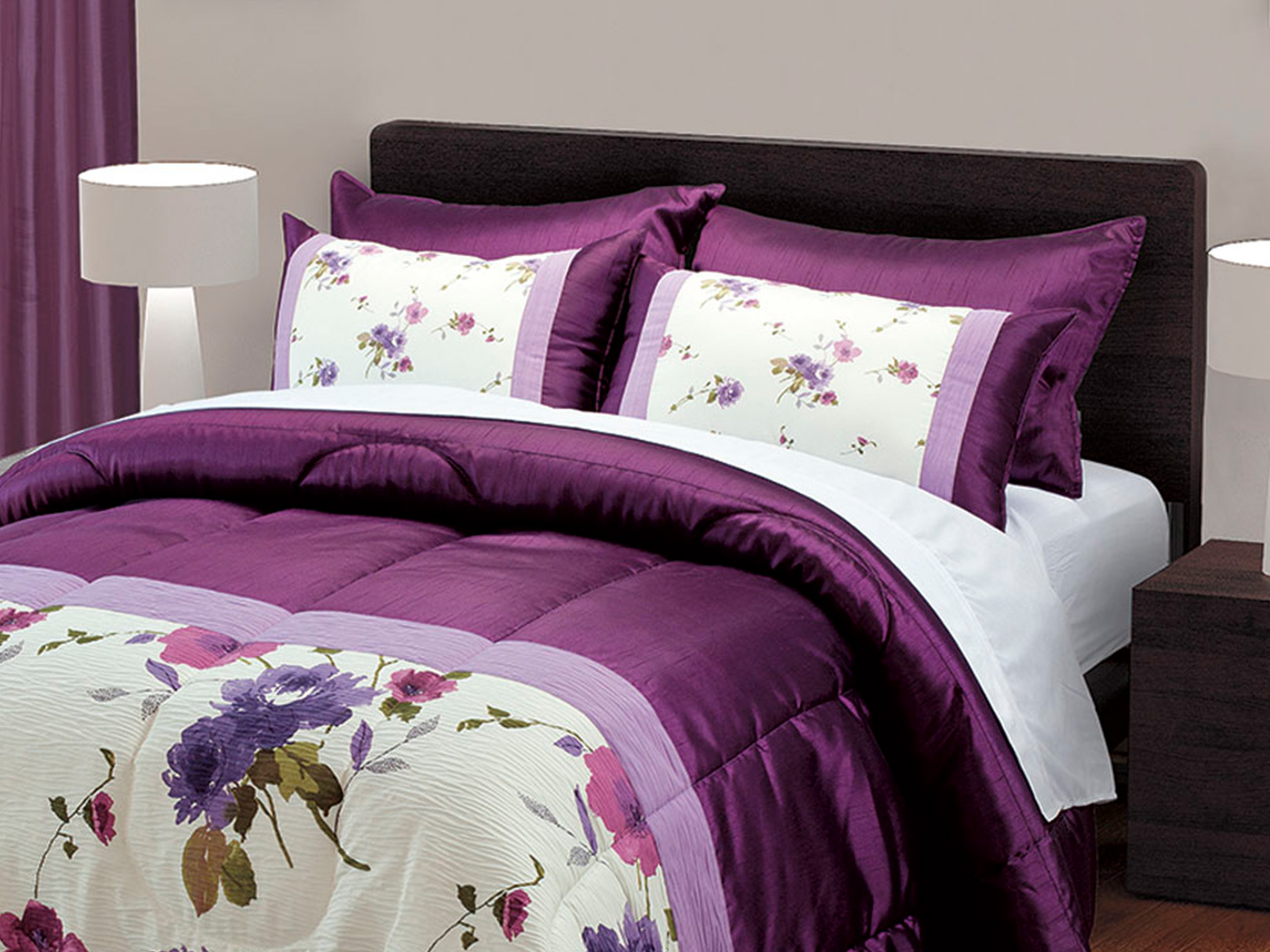 Foto 3 pulgar | Edrecolcha Dormireal  King Size Venecia color Morado