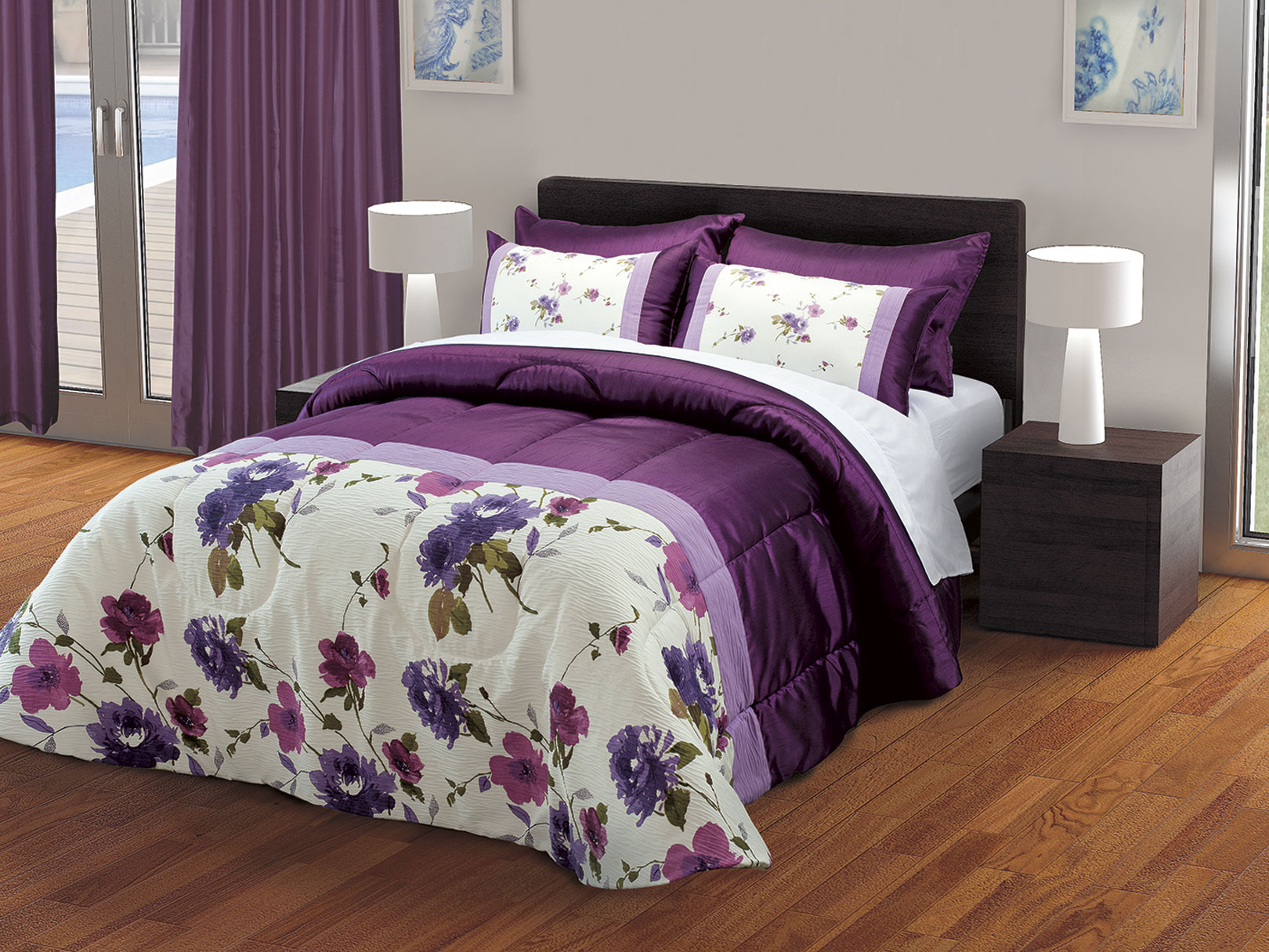 Foto 4 pulgar | Edrecolcha Dormireal  King Size Venecia color Morado