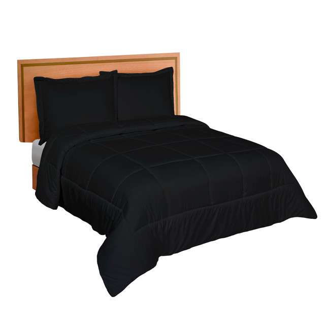 Foto 2 pulgar | Edredón Duvet Elefantito Hogar color Negro Individual Acolchonado