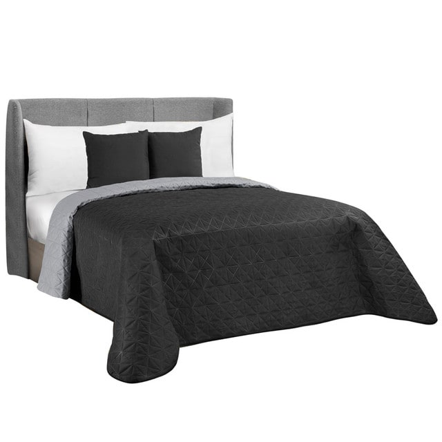 Edredón Dos Vistas  King Size Negro Trento $764