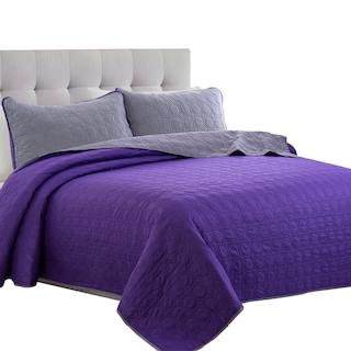 Foto 1 | Edredón con Funda Decorativa Individual Morado Dos Vistas Violeta