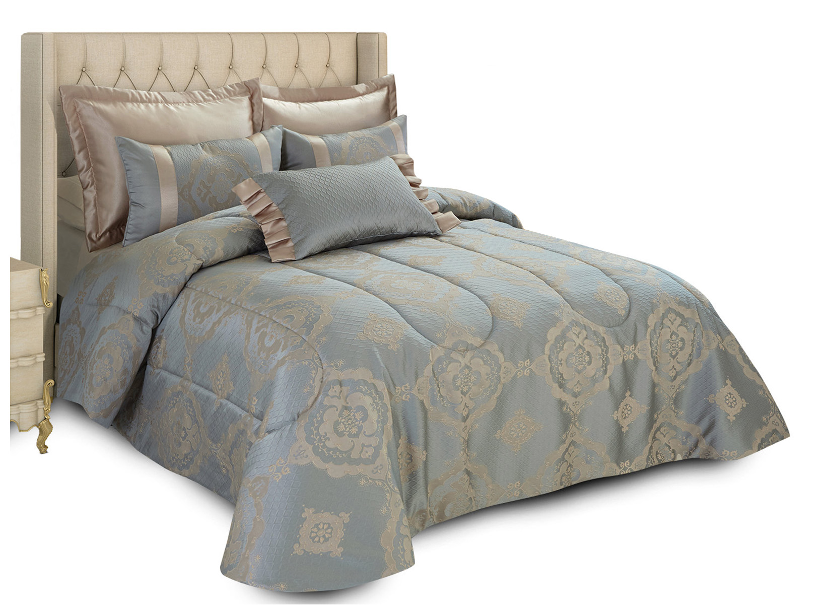 Edrecolcha Dormireal Viena Azul Claro Queen Size