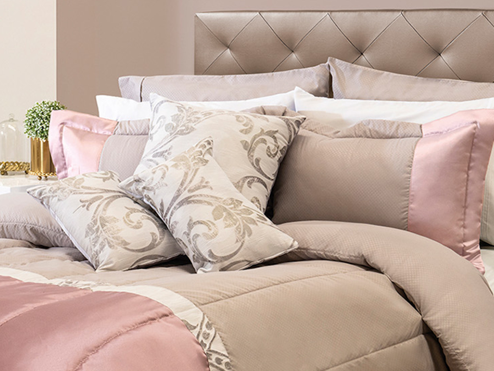 Foto 3 pulgar | Edrecolcha DORMIREAL Versalles color Beige Matrimonial