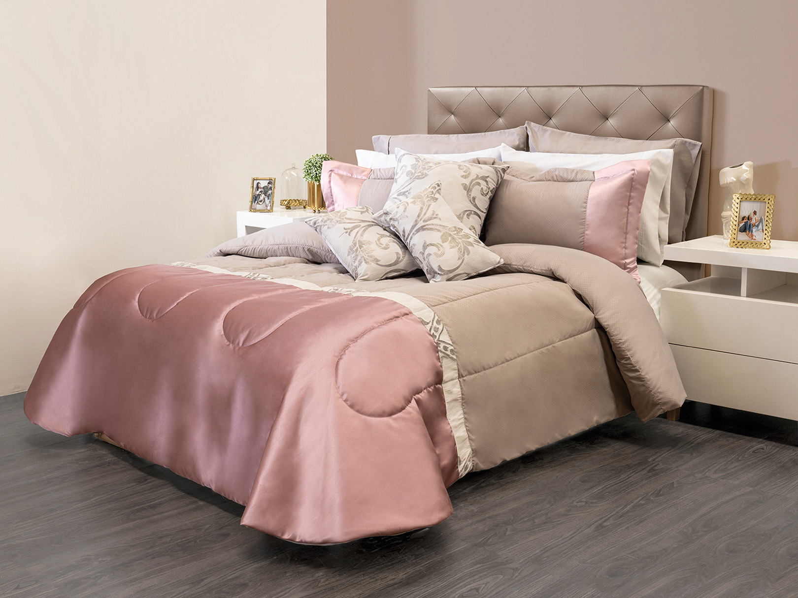 Foto 4 pulgar | Edrecolcha DORMIREAL Versalles color Beige Queen Size