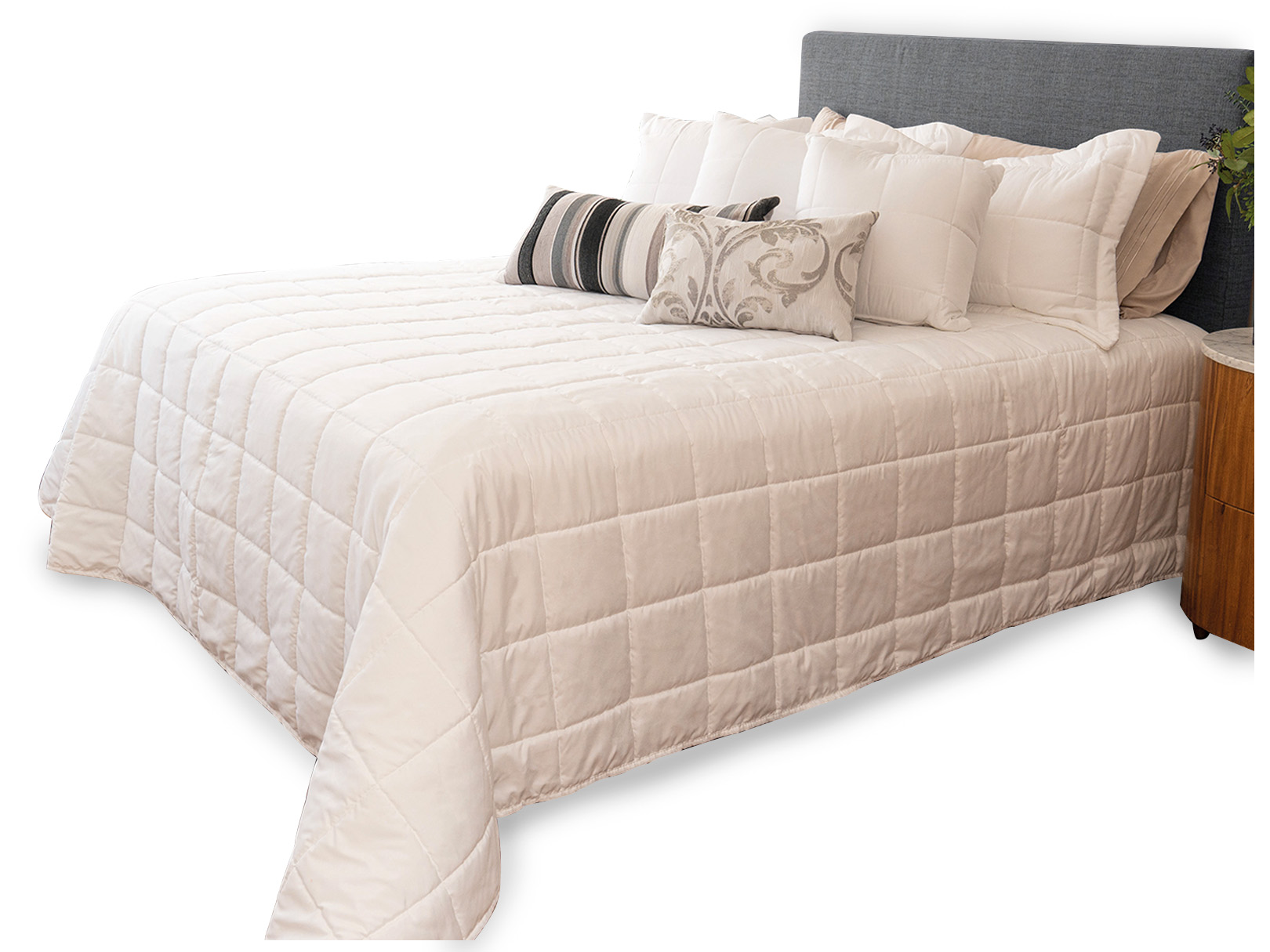 Foto 2 pulgar | Edrecolcha DORMIREAL Fresno color Blanco Queen Size