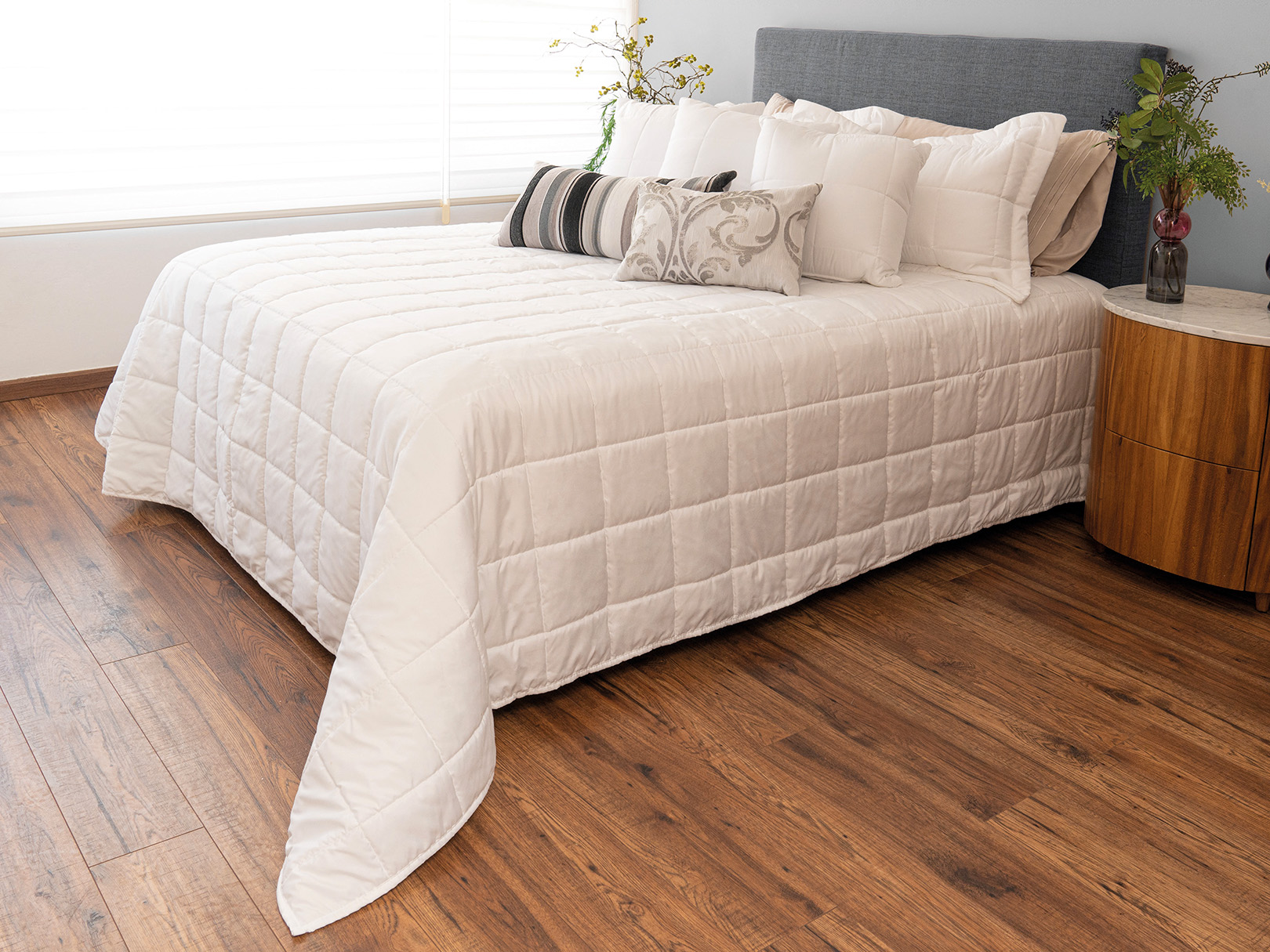 Foto 4 pulgar | Edrecolcha DORMIREAL Fresno color Blanco Queen Size