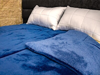 Foto 2 | Cobertor Dormireal Liso Azul King Size