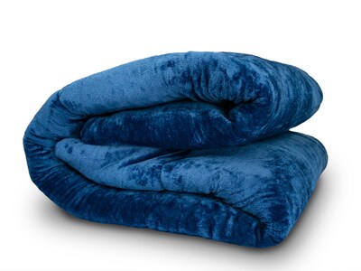 Foto 3 | Cobertor Dormireal Liso Azul Matrimonial