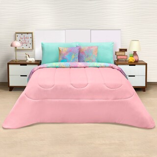 Foto 3 | Edredón Individual Elefantito Hogar Pastel color Rosa 3 Piezas
