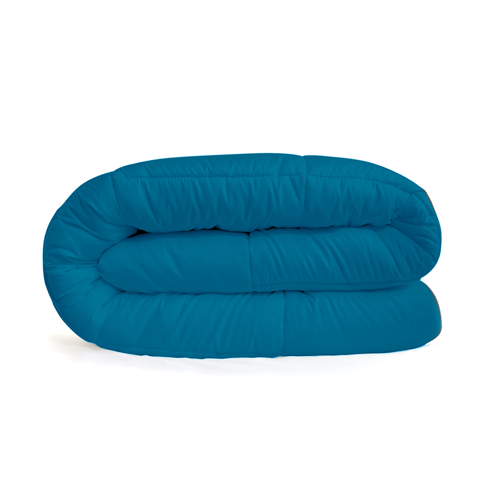 Foto 4 pulgar | Edredón Acolchonado Elefantito Hogar Duvet color Azul Petróleo King Size