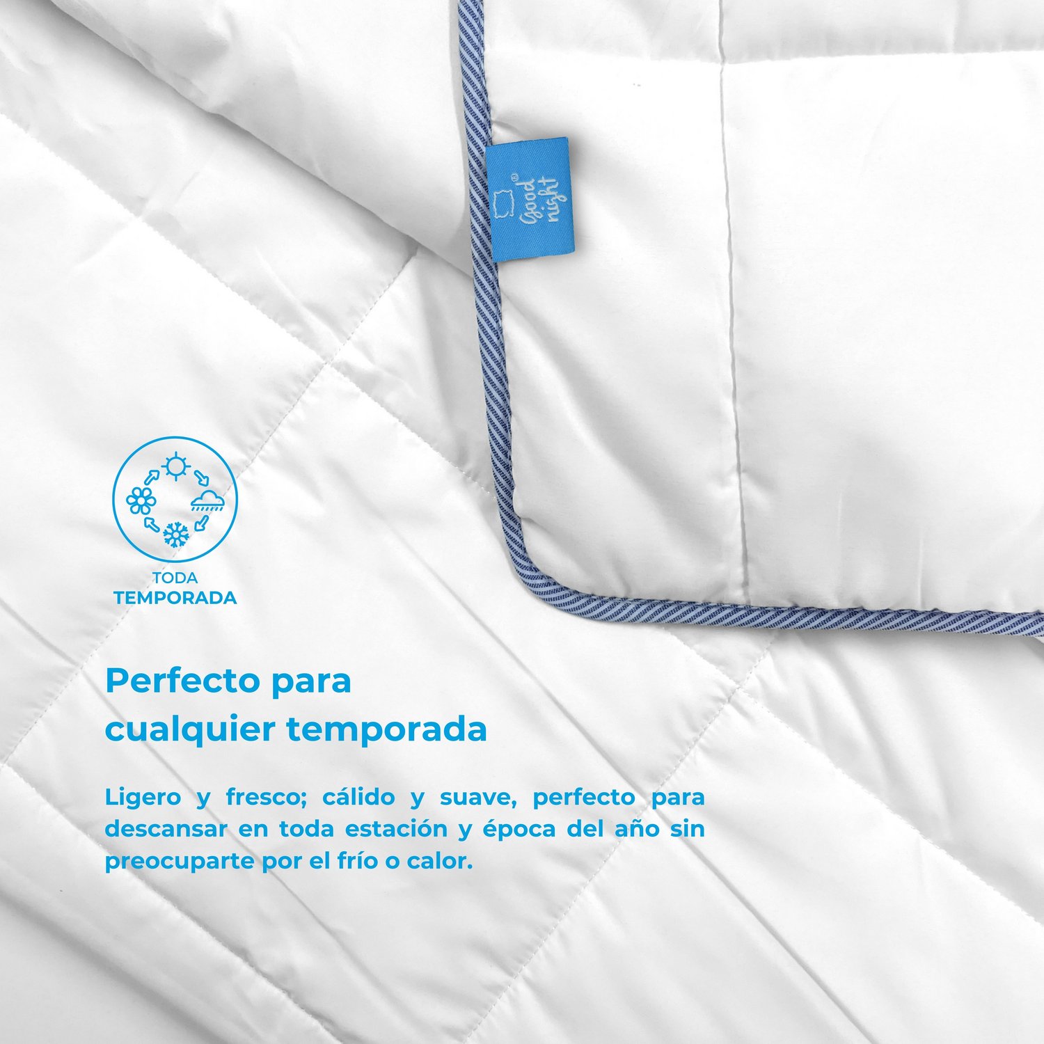 Foto 4 pulgar | Edredón King Size Good Night Classic Home color Blanco