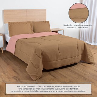 Foto 2 | Edredón Queen Size Spring Air Reversible color Marrón