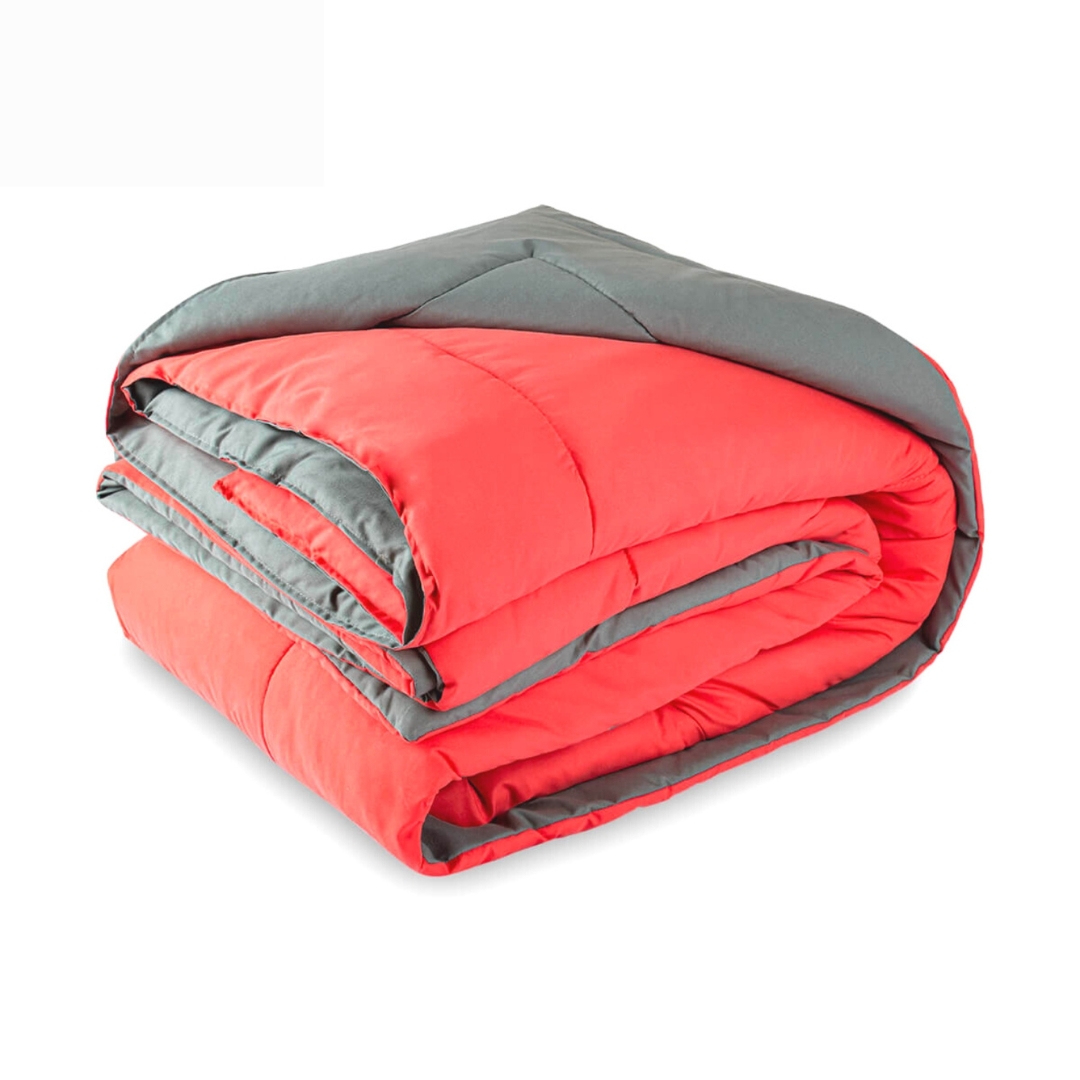 Foto 1 | Edredón Reversible Spring Air Essence color Coral y Gris Queen Size