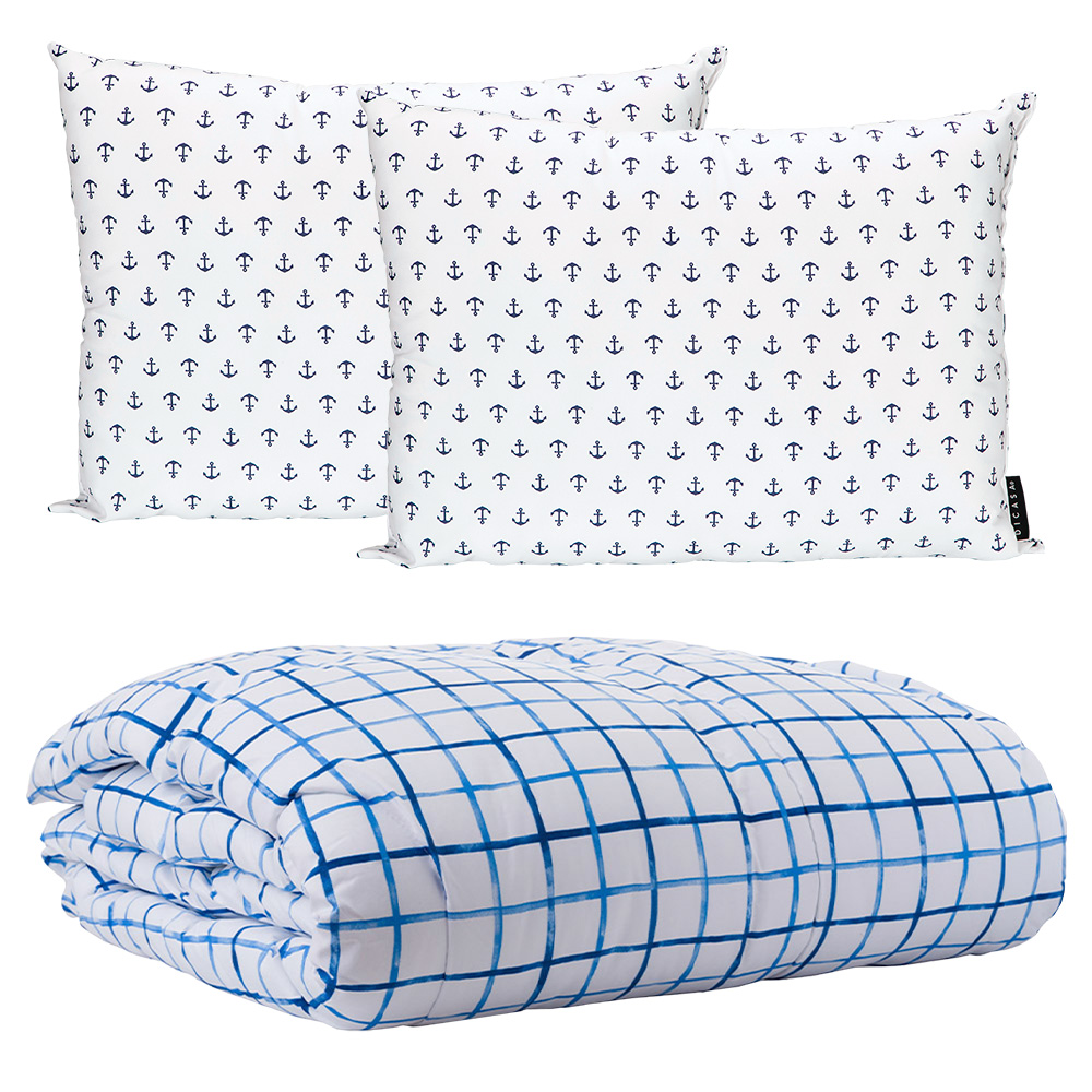 Edredón Dicasa Palermo y Almohadas 2 Piezas