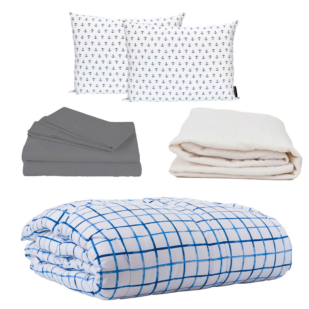 Edredón Dicasa Palermo + Sábanas + Protector y Almohadas
