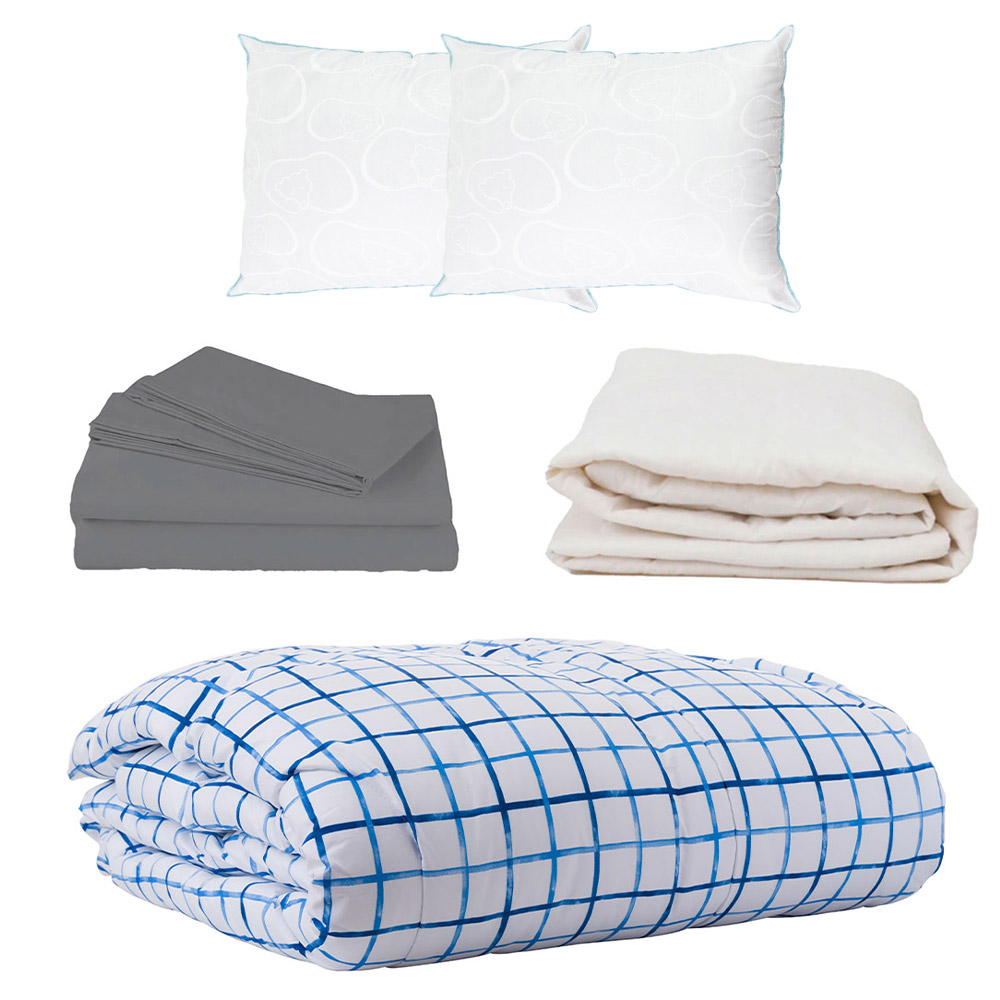 Edredón Dicasa Palermo + Sábanas + Protector y Almohadas