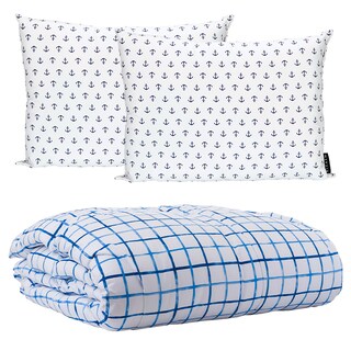 Foto 1 | Edredón DICASA Palermo color Azul Queen Size y 2 Almohadas 2-pack