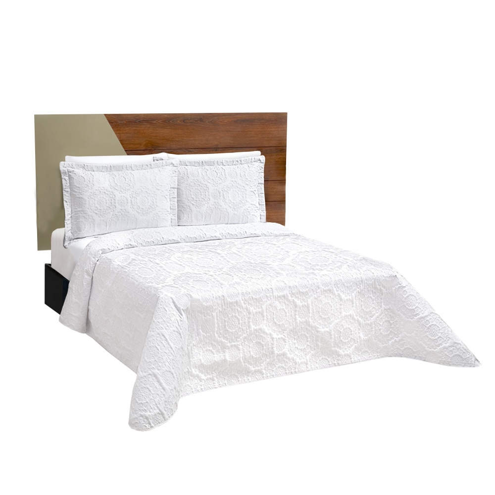 Edredón King Size Elefantito Hogar Santorini color Blanco $764