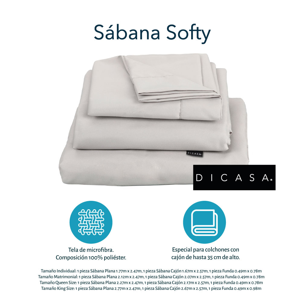 Foto 6 | Edredón Dicasa Homy color Lila King Size + Sábanas Softy Gris + Protector + 2 Almohadas