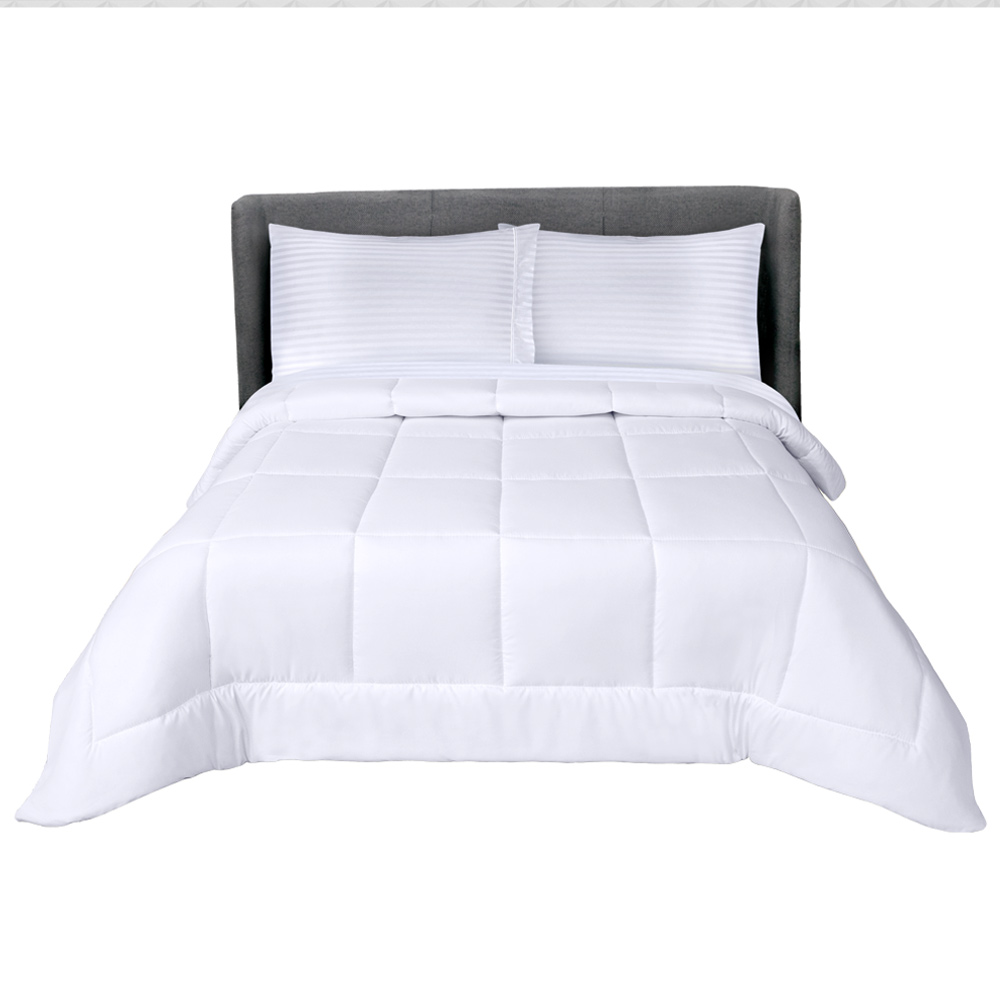 Foto 7 pulgar | Edredón con Juego de Sábanas Elefantito Hogar Duvet color Blanco Matrimonial