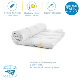 Foto 4 | Edredón Stefano Zanni Home Ultrafresh King Size Blanco