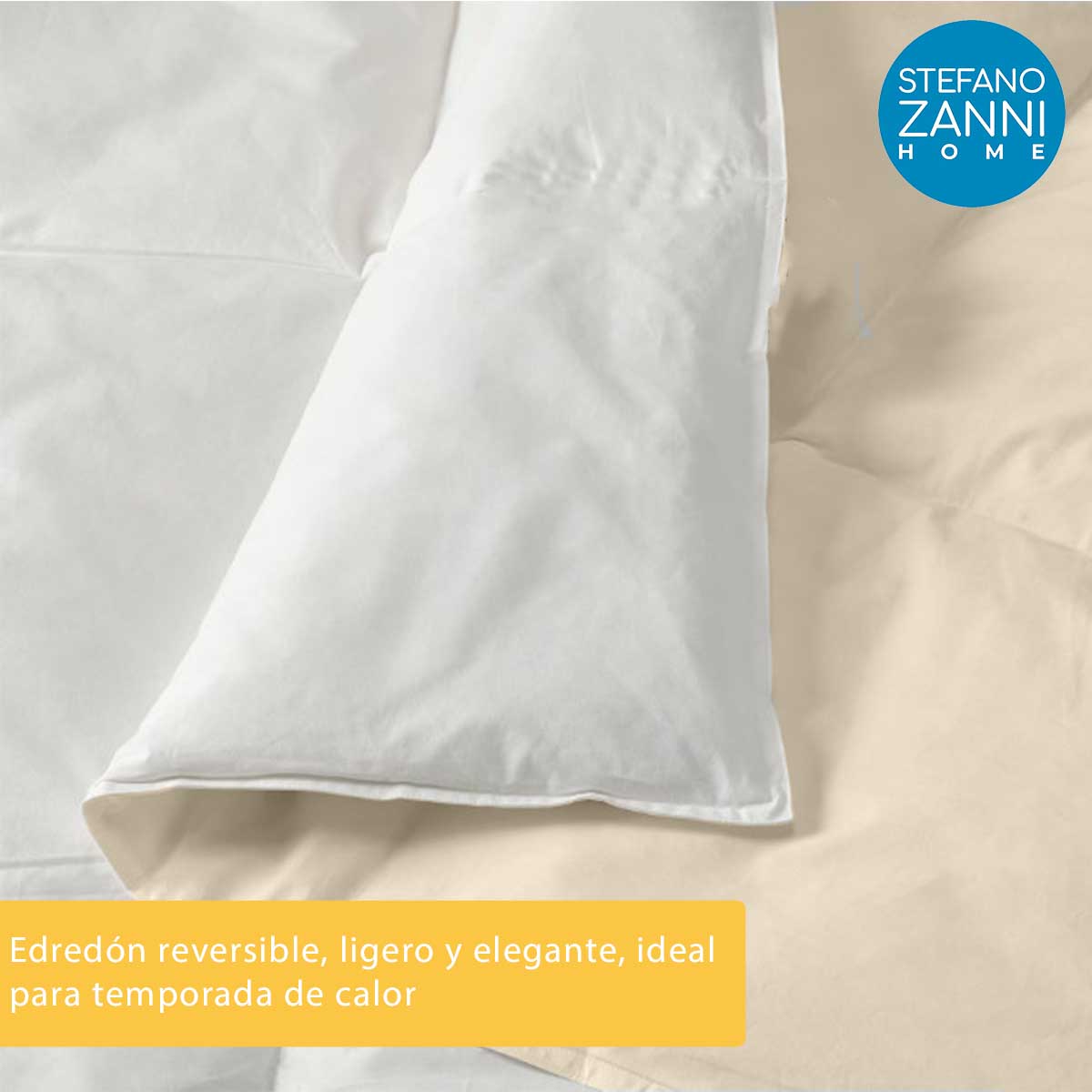 Foto 3 pulgar | Edredón Ultra Fresh Stefano Zanni Home Ivory/Blanco - Individual