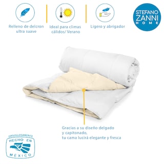 Foto 4 | Edredón Ultra Fresh Stefano Zanni Home Ivory/Blanco - Individual