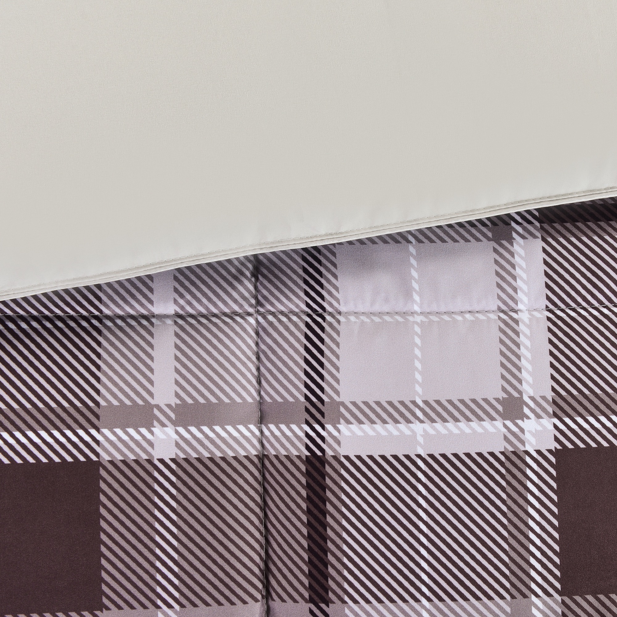 Foto 4 | Edredón Individual Allure Marrón Reversible a Cuadros