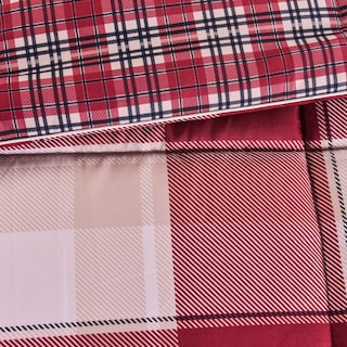 Foto 4 | Edredón Allure Queen/Matrimonial Rojo Reversible Diseño de Cuadros Alternativa Pluma de Ganso 100% Poliéster