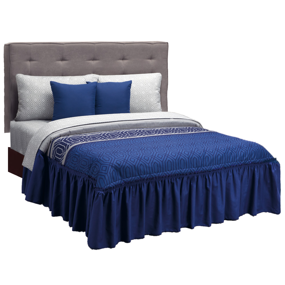 Edredón con Cojines Decorativos Elefantito Hogar Azul 3 Piezas