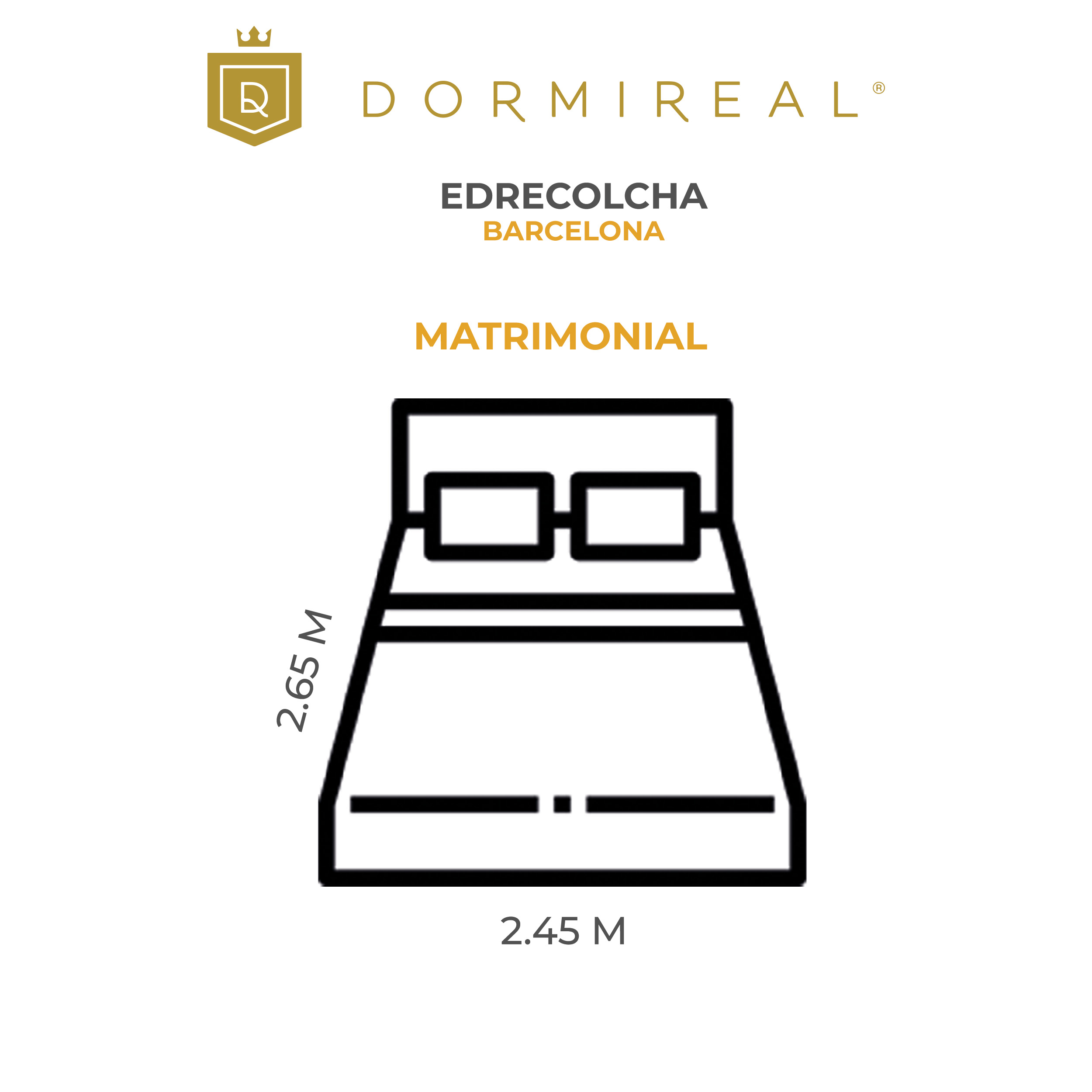 Foto 3 pulgar | Edrecolcha Dormireal Barcelona Matrimonial
