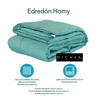 Foto 4 | Edredón Dicasa Homy Verde + Sábanas Royal Individual