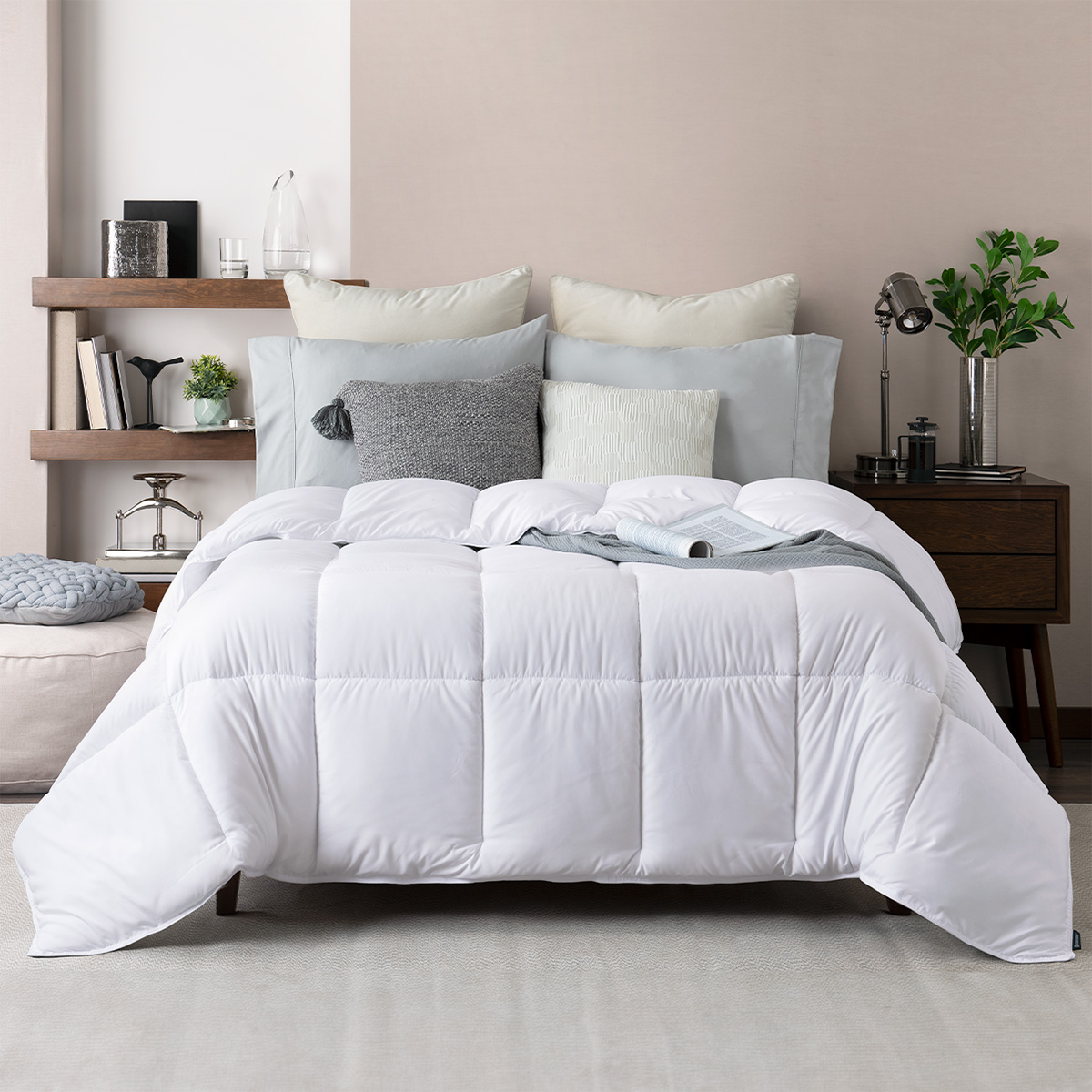 Foto 1 | Edredón Duvet Esquimal Blanco Queen Size