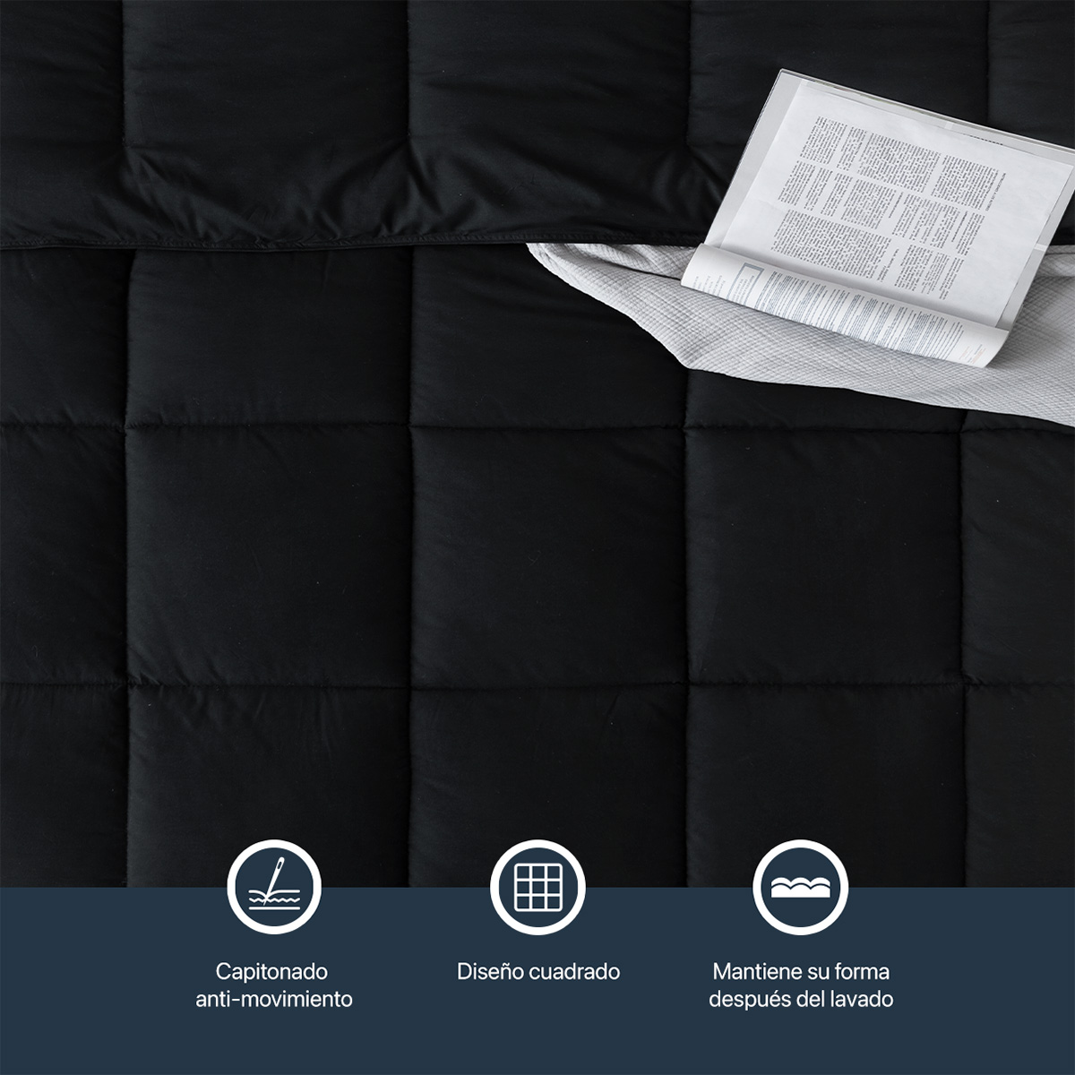 Foto 5 | Edredón Duvet Esquimal Negro Matrimonial