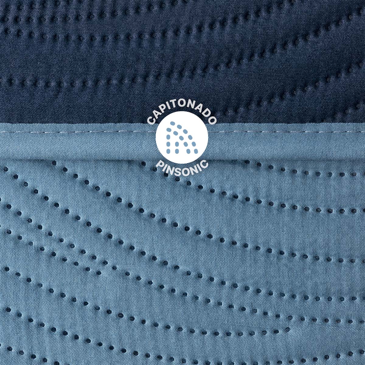 Foto 3 | Edredón Ligero King Size con Fundas de Almohada Real Textil Pinsonic Doble Vista Azul Marino - Azul Grisaceo