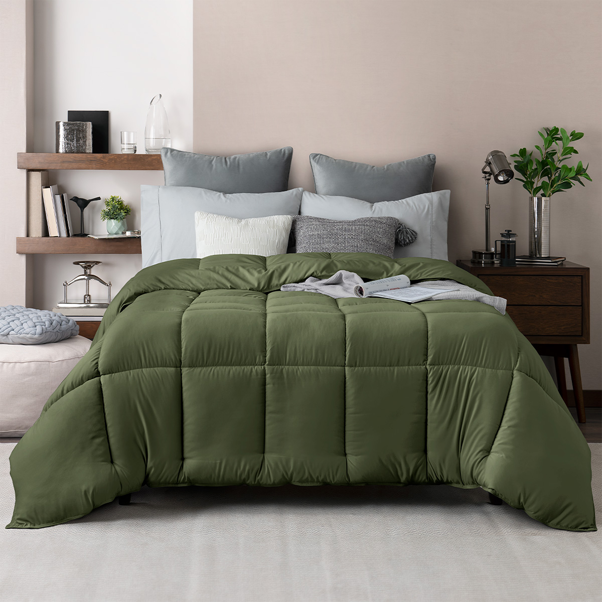 Foto 2 pulgar | Edredón Duvet Esquimal Verde Individual