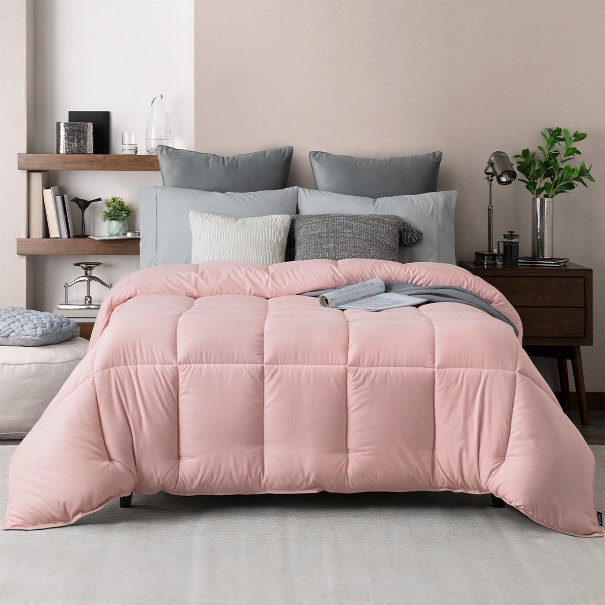 Edredón Duvet Esquimal Rosa Matrimonial $1,039