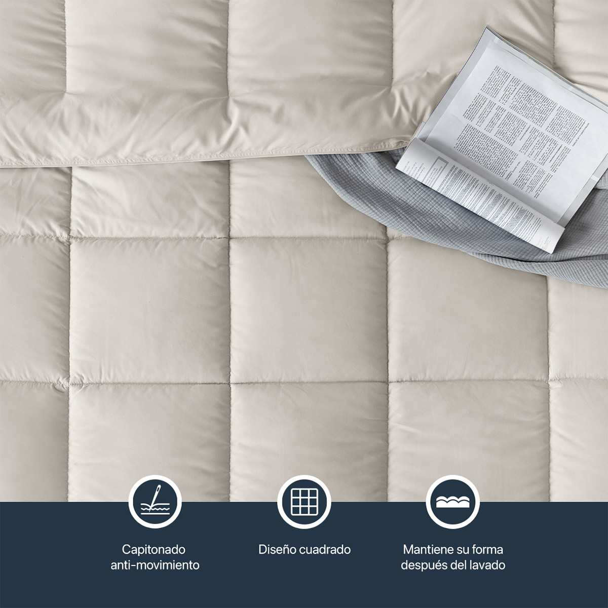 Foto 5 | Edredón Duvet Esquimal Khaki King Size XL