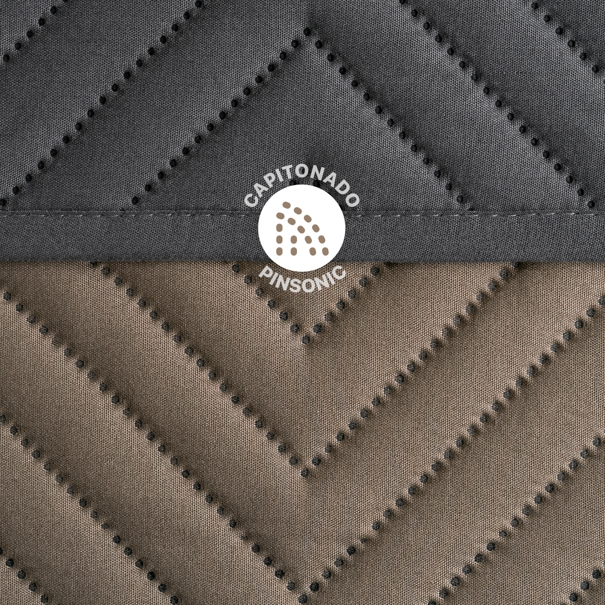 Foto 4 pulgar | Edredón Ligero Individual con Funda de Almohada Real Textil Pinsonic Doble Vista Gris Oscuro - Café