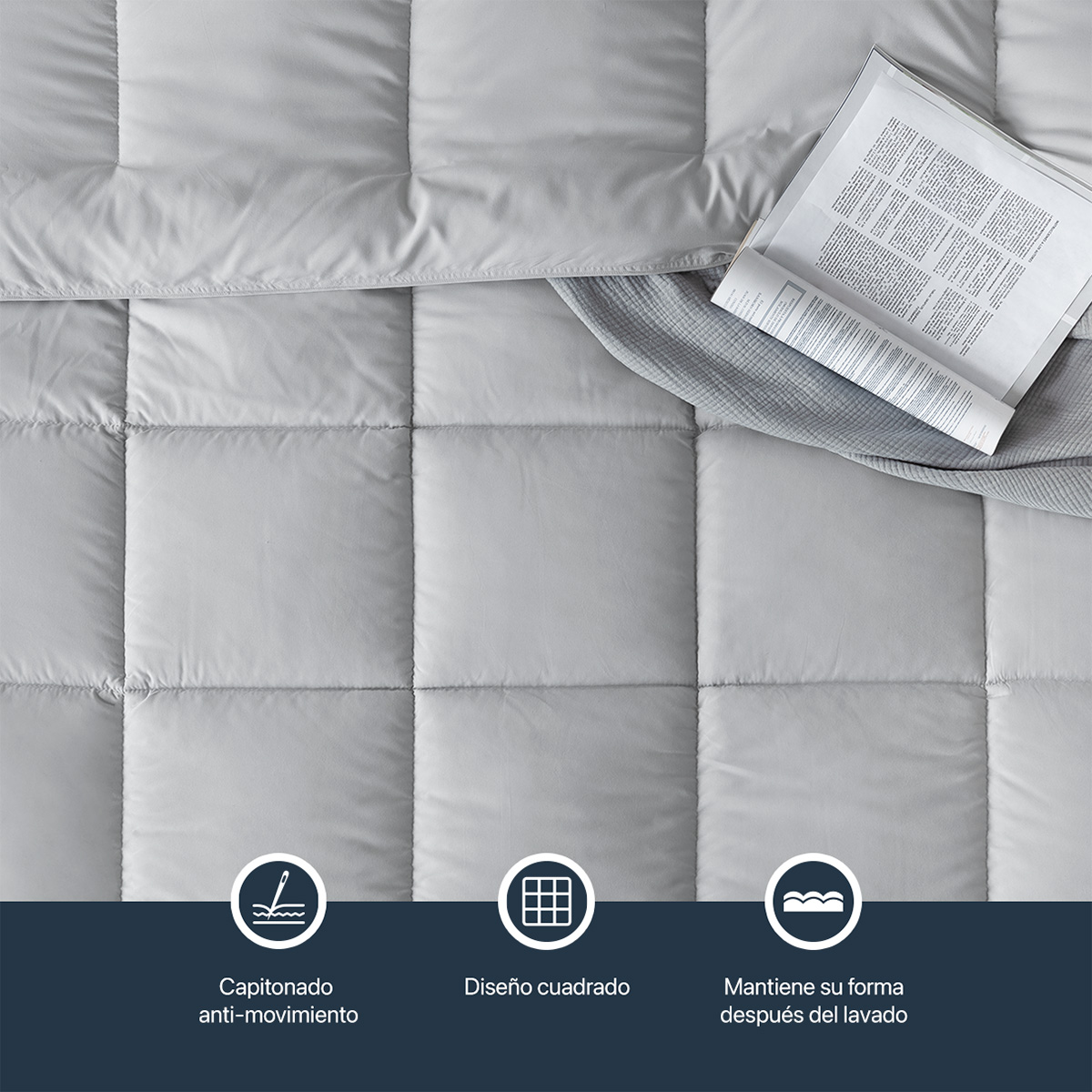 Foto 5 | Edredón Duvet Esquimal Gris King Size