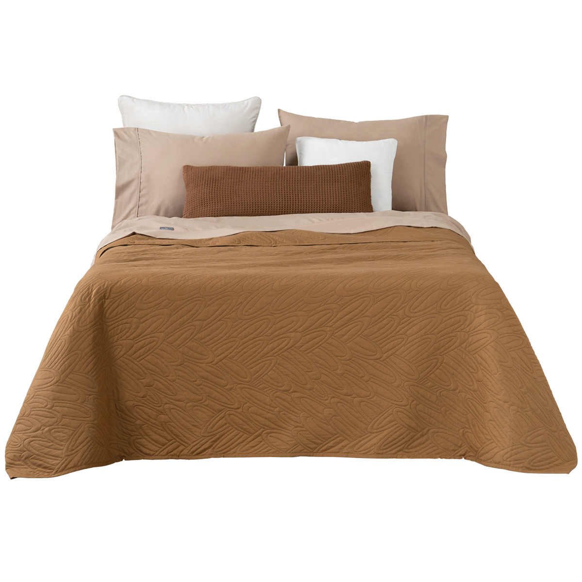 Foto 1 | Edredón Colcha Ligero Real Textil Ocre - 1 Pieza Individual