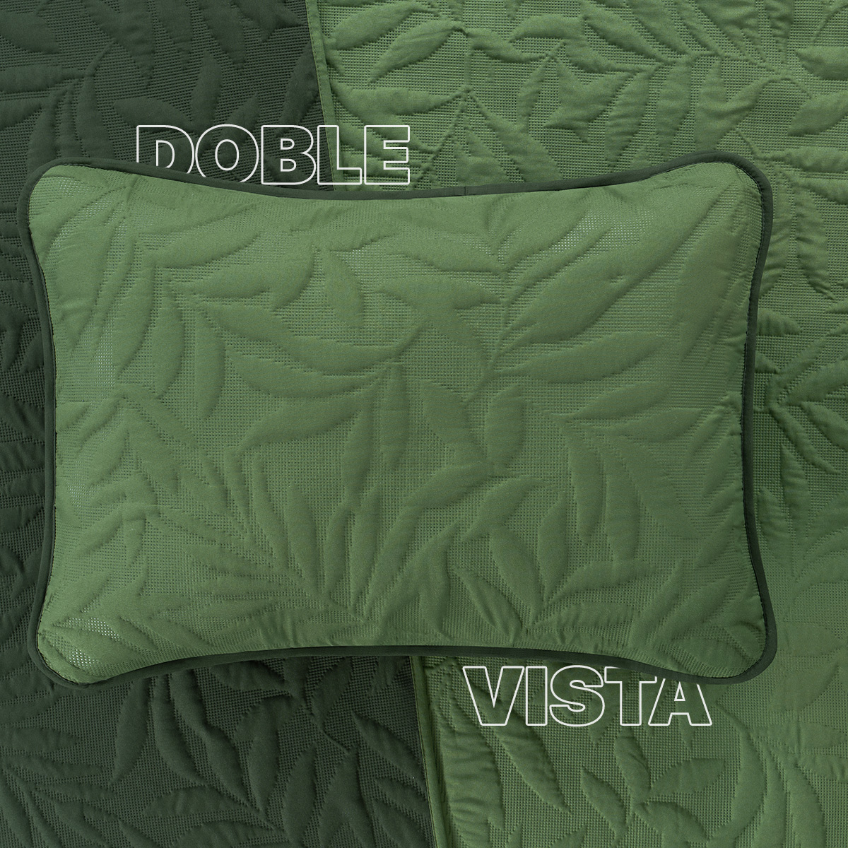 Foto 6 pulgar | Edredón Pinsonic Real Textil Doble Vista Verde Oscuro - Verde Oliva King  Size