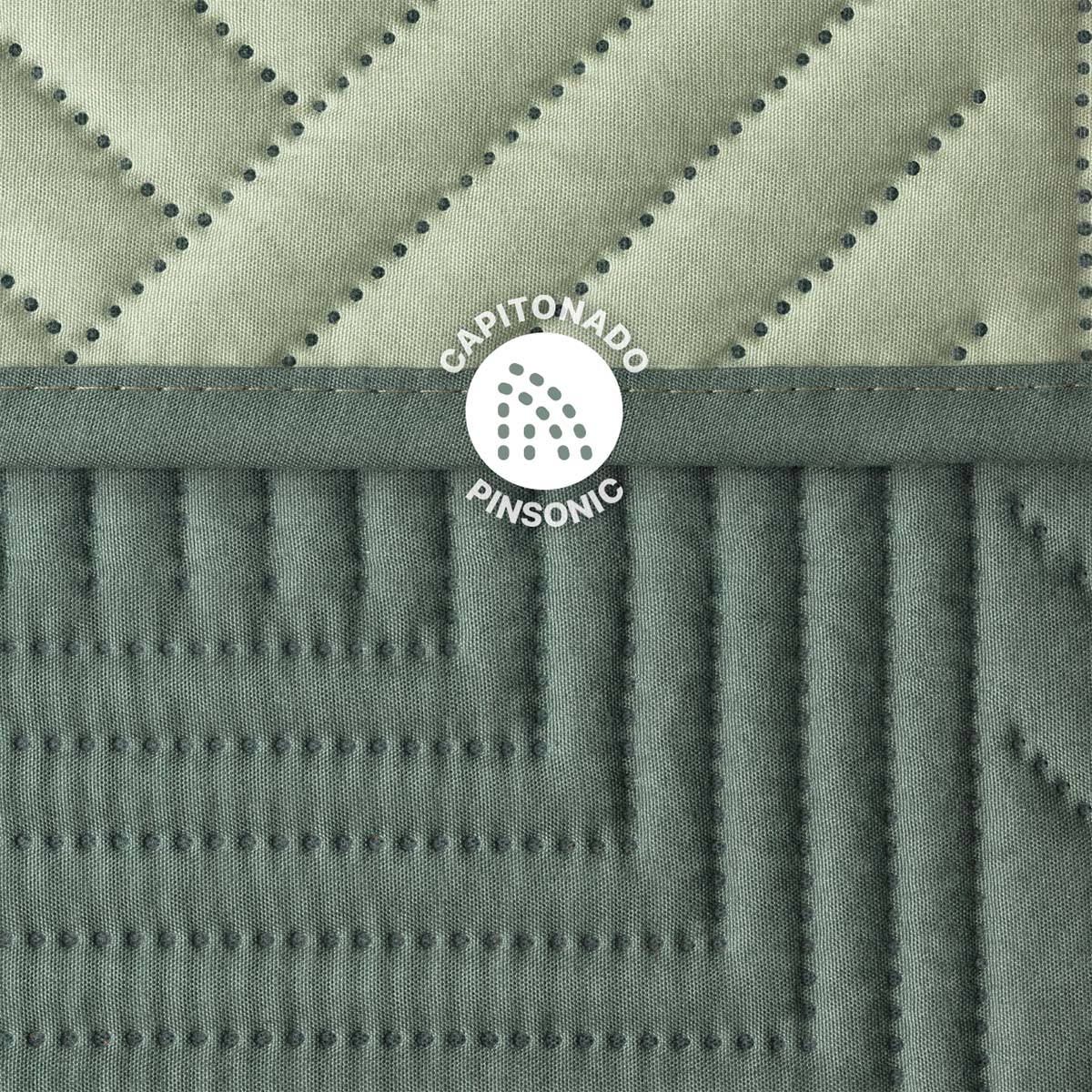 Foto 4 pulgar | Edredón Ligero King Size con Fundas de Almohada Real Textil Pinsonic Doble Vista Verde - Verde Oscuro